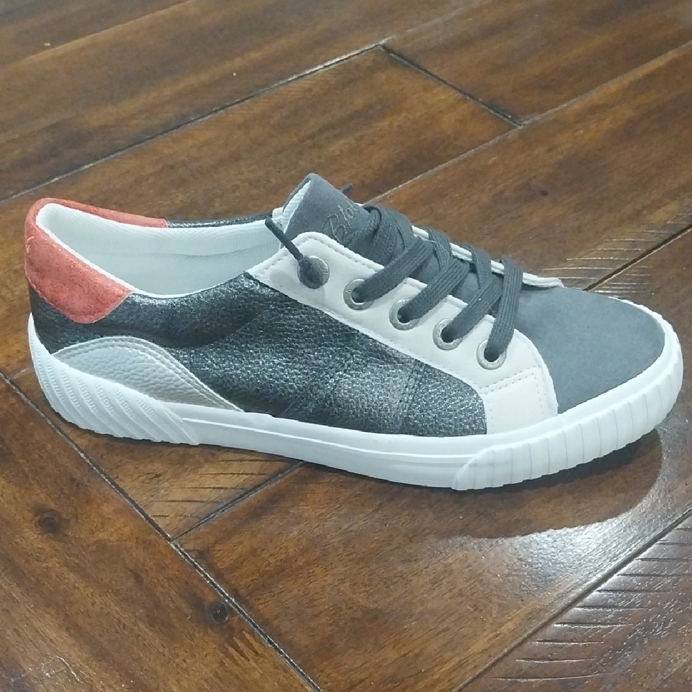 Blowfish Gray and Red Athletic Shoes